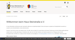 Desktop Screenshot of haus-steinstrasse.de